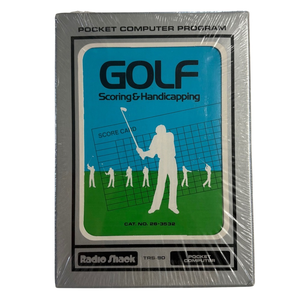 Radio Shack TRS-80 Pocket Computer Program Golf Scoring & Handicapping 26-3532